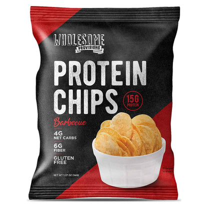 Protein Chips - Barbecue, High Protein & Fiber, Low Carb - Wholesome Provisions - The Track and Field Store