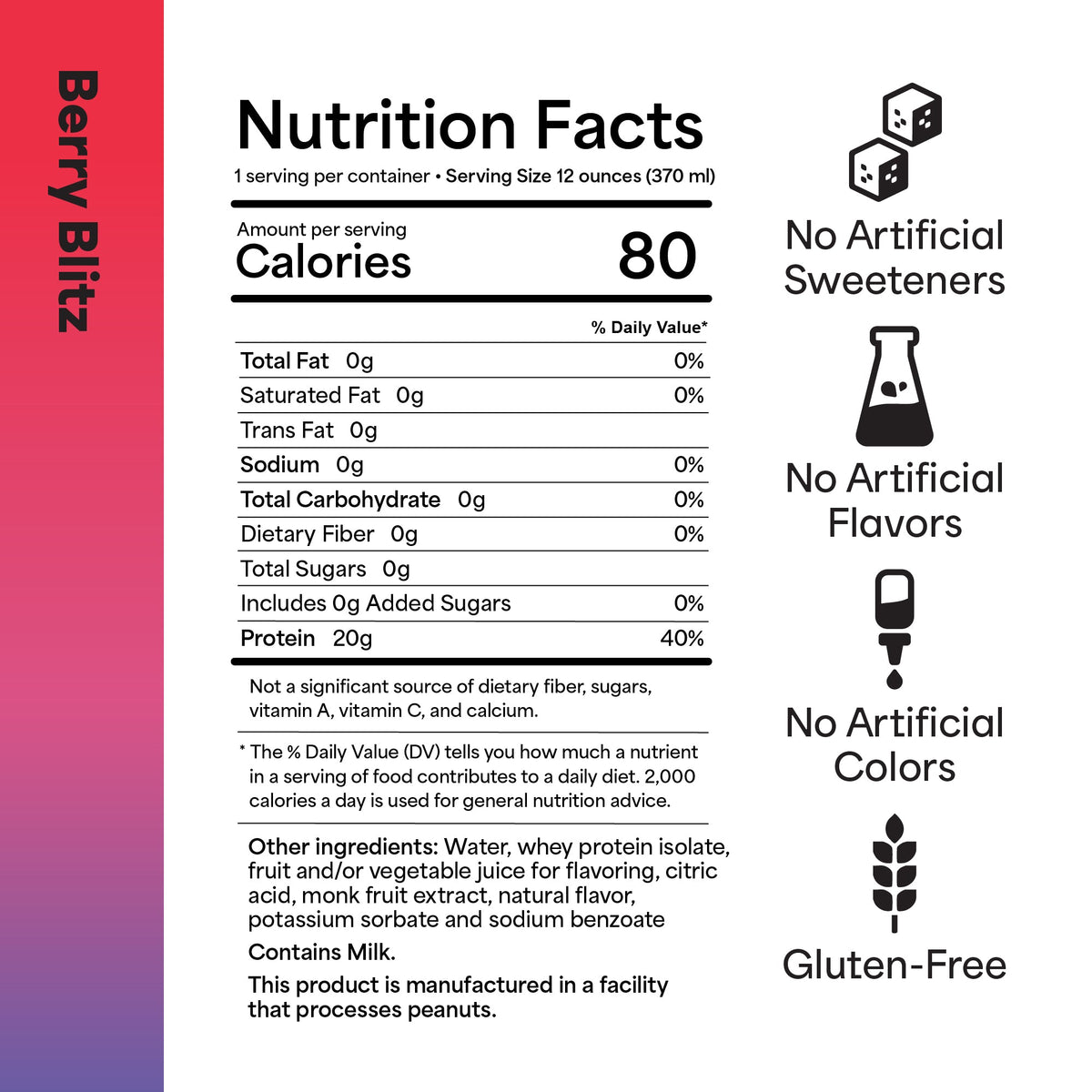 Berry Blitz Protein Water - 12 Pack