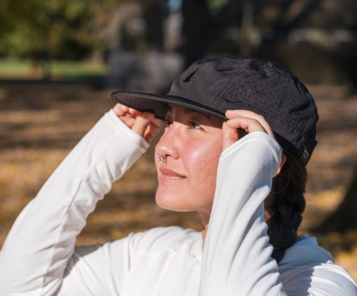 Long Haul Cap - Black Out - Territory Run Co. - The Track and Field Store