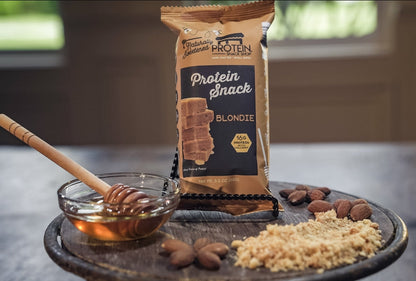 Protein Blondie, 6-Ct, Honey Sweetened, Gluten-Free, Snack Bar - Protein Snack Shop