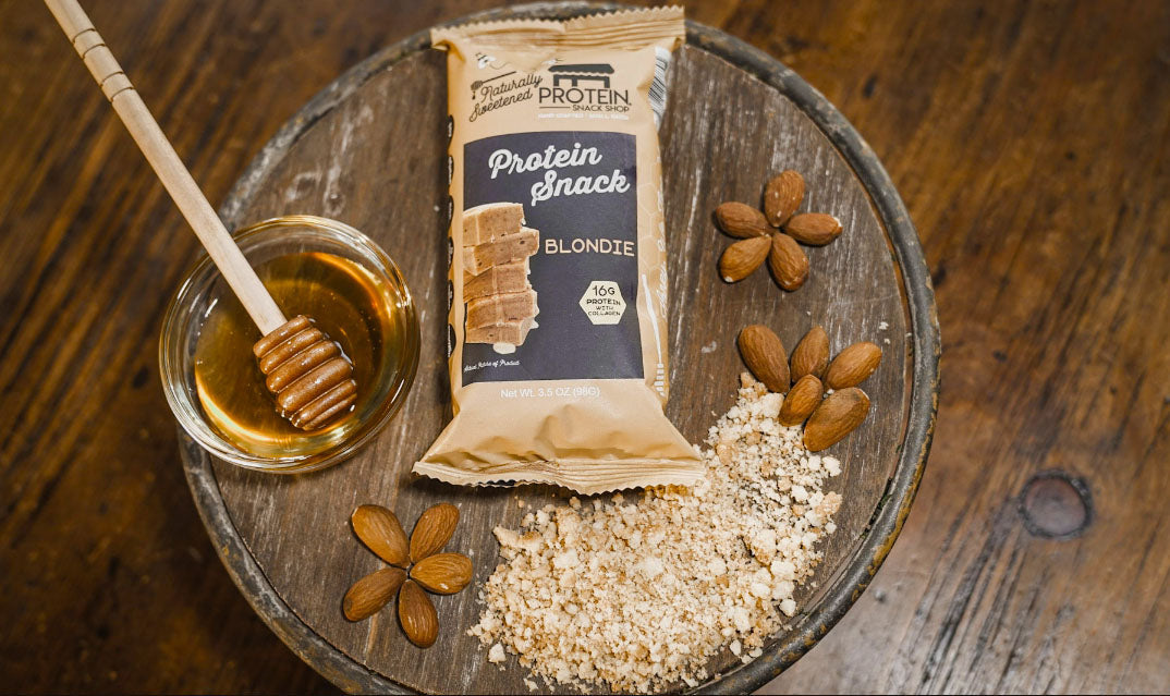 Protein Brownie/Blondie Variety Pack, 6-Ct, Honey Sweetened, Gluten-Free, Snack Bar - Protein Snack Shop