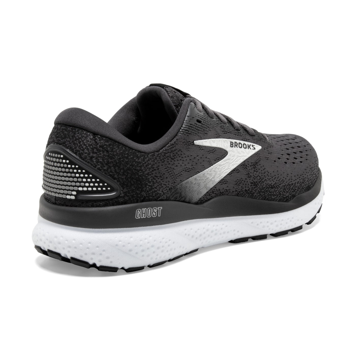 Women's Ghost 16 - Black, Grey, and White - BROOKS - The Track and Field Store
