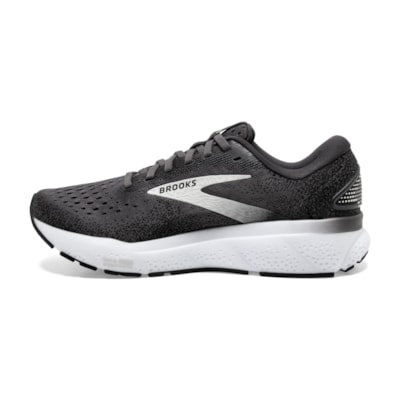 Women's Ghost 16 - Black, Grey, and White - BROOKS - The Track and Field Store