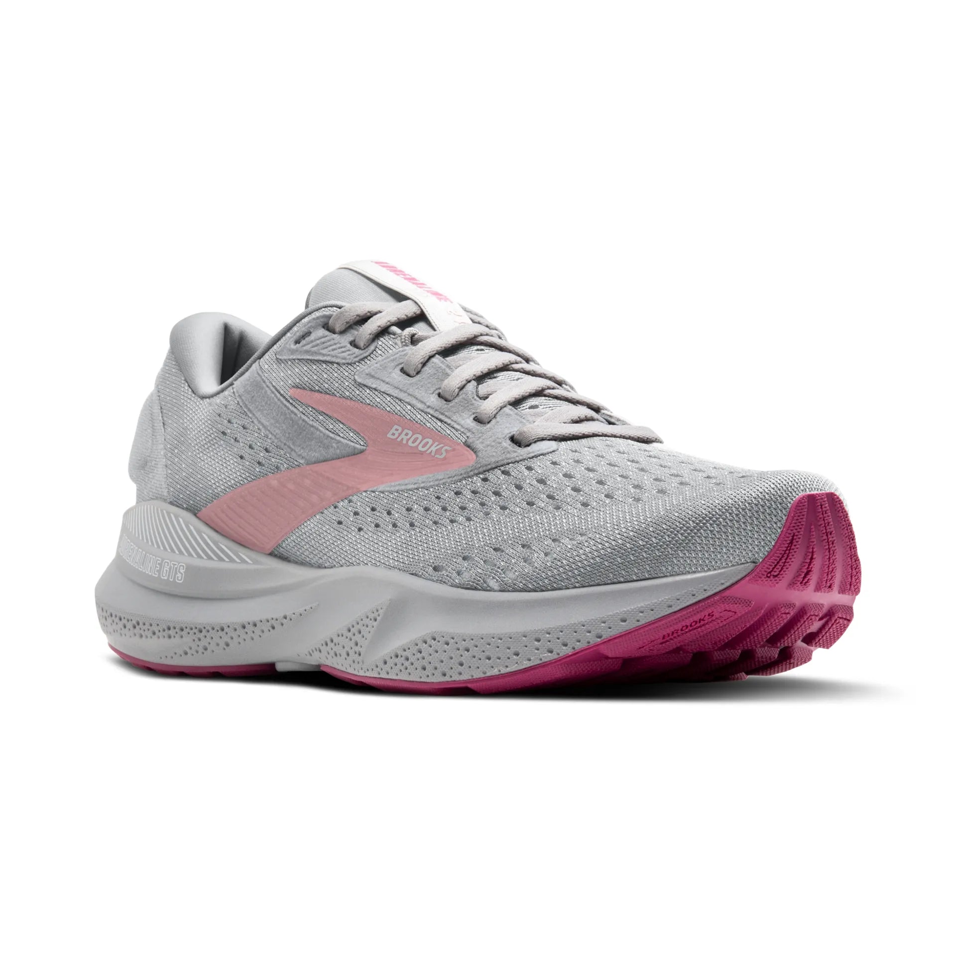 Women's Adrenaline GTS 24 - Alloy, White, and Zephyr - BROOKS - The Track and Field Store