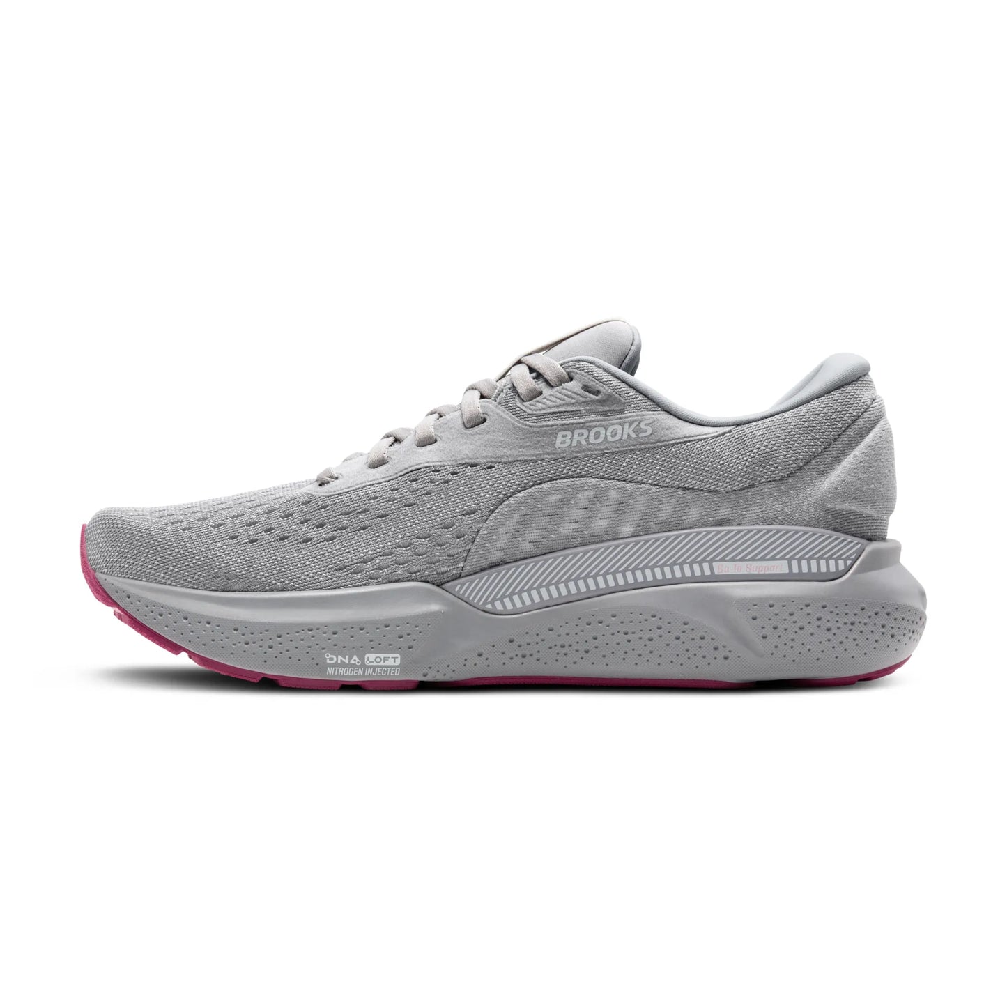 Women's Adrenaline GTS 24 - Alloy, White, and Zephyr - BROOKS - The Track and Field Store