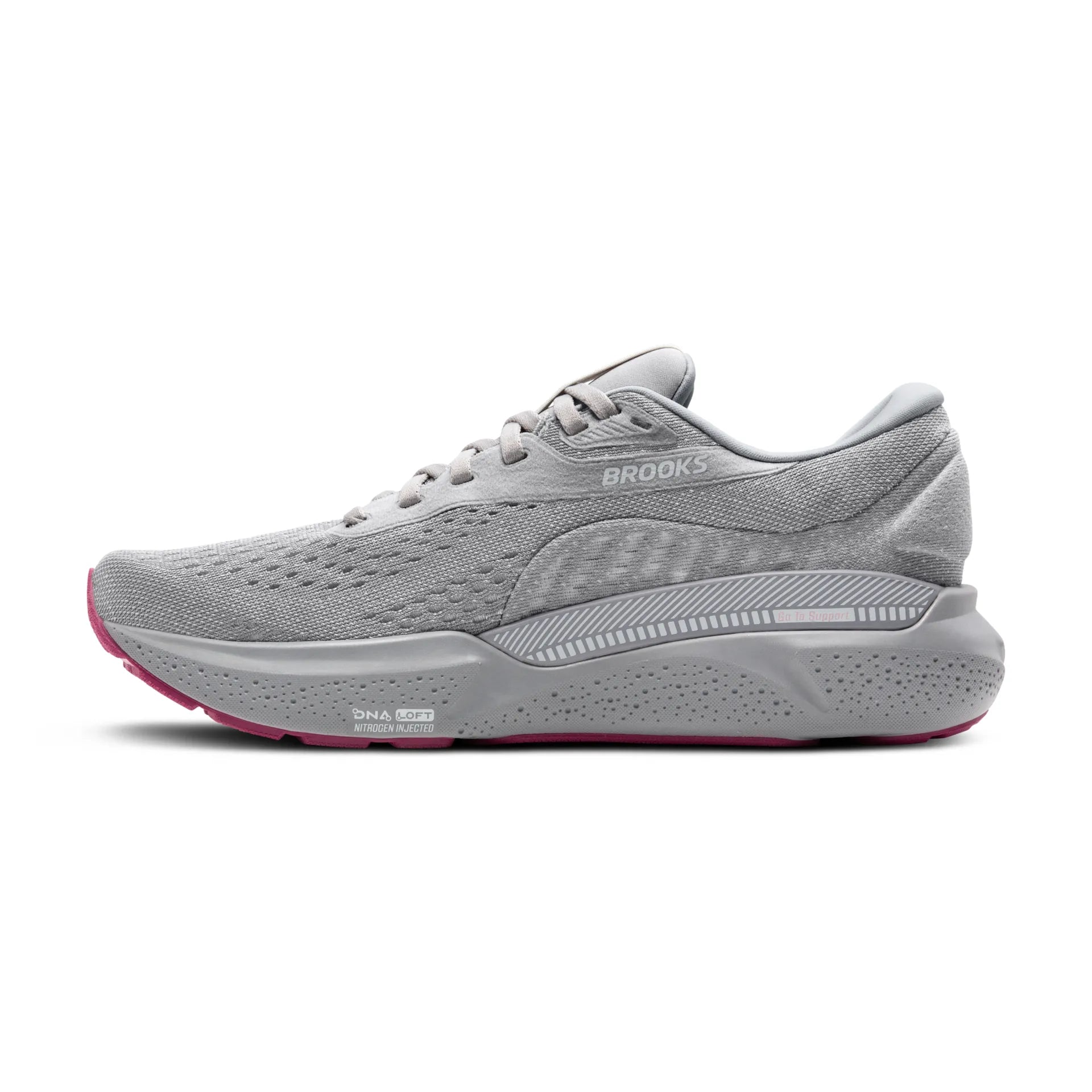 Women's Adrenaline GTS 24 - Alloy, White, and Zephyr - BROOKS - The Track and Field Store
