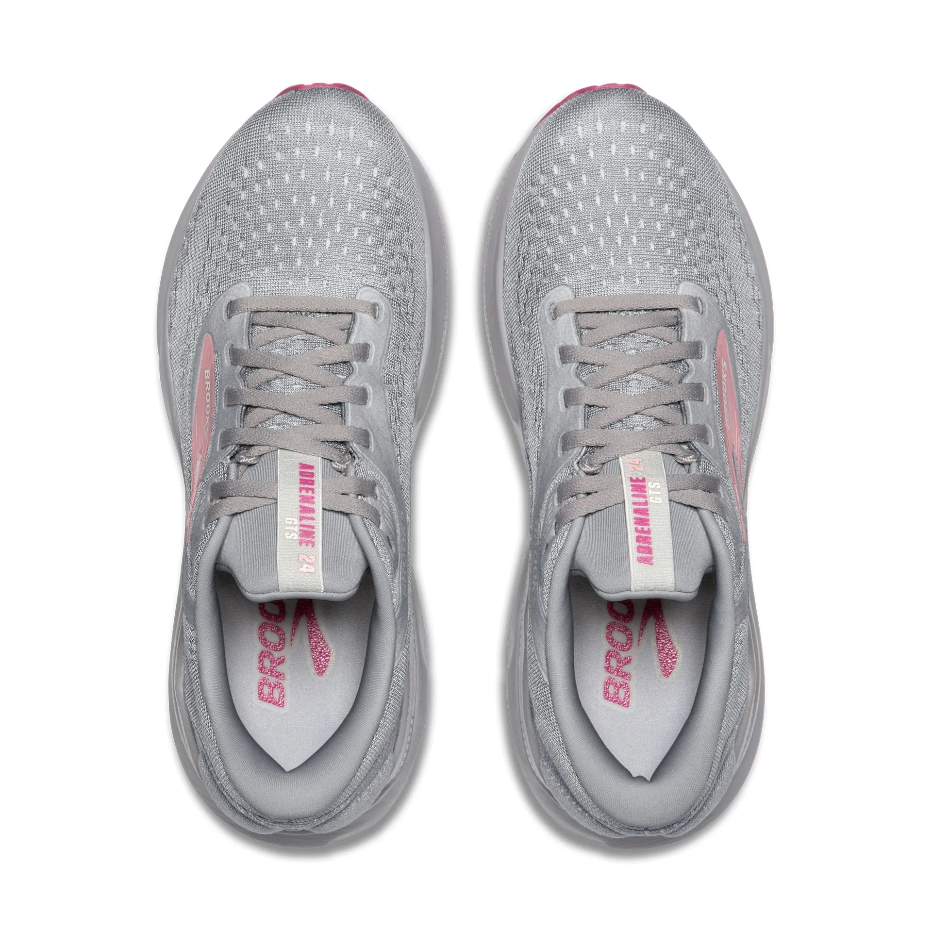 Women's Adrenaline GTS 24 - Alloy, White, and Zephyr - BROOKS - The Track and Field Store