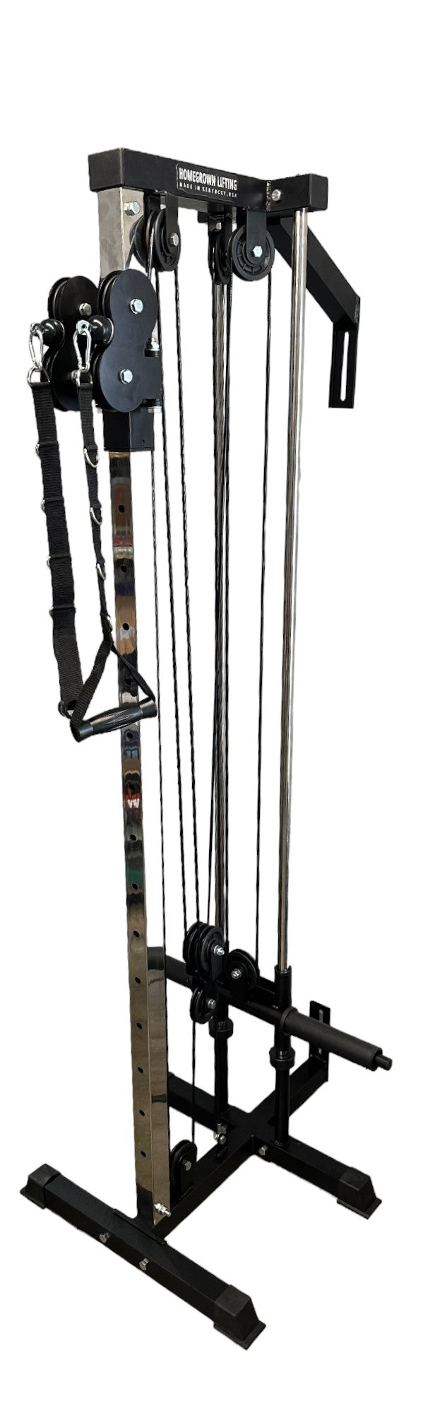 Wall Mounted Cable Pulley Tower - Homegrown Lifting - The Track and Field Store