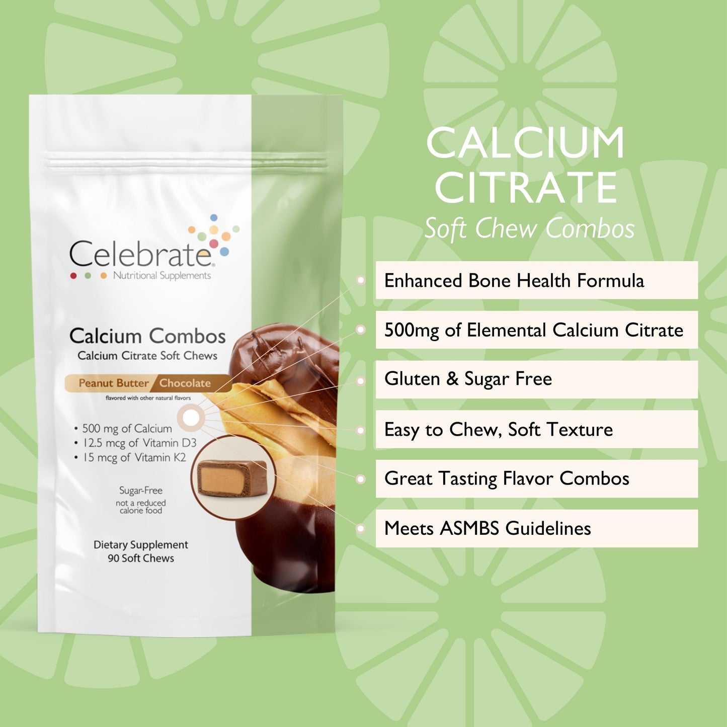 Calcium Citrate Soft Chew Combos - Celebrate Vitamins Celebrate Vitamins