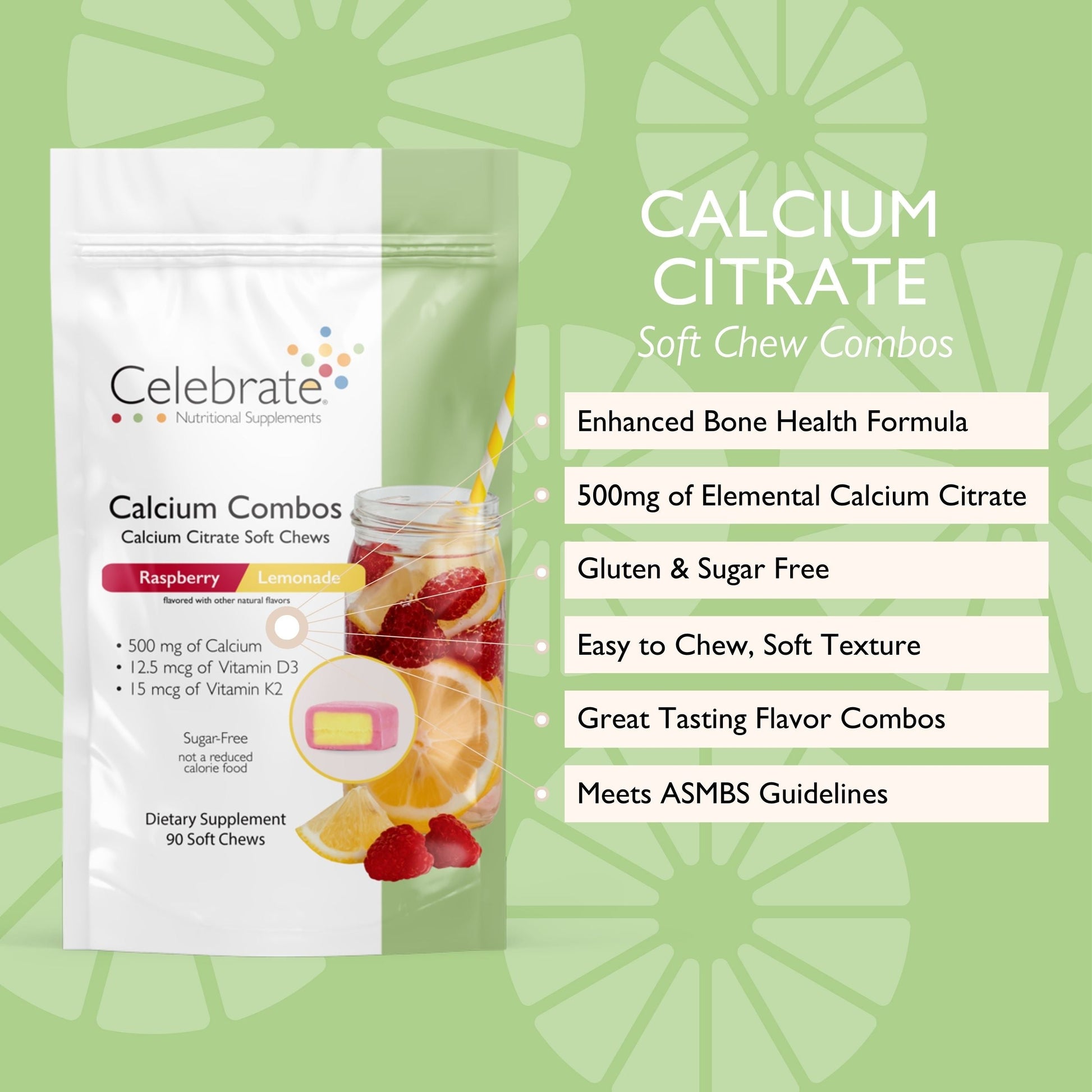 Calcium Citrate Soft Chew Combos - Celebrate Vitamins Celebrate Vitamins