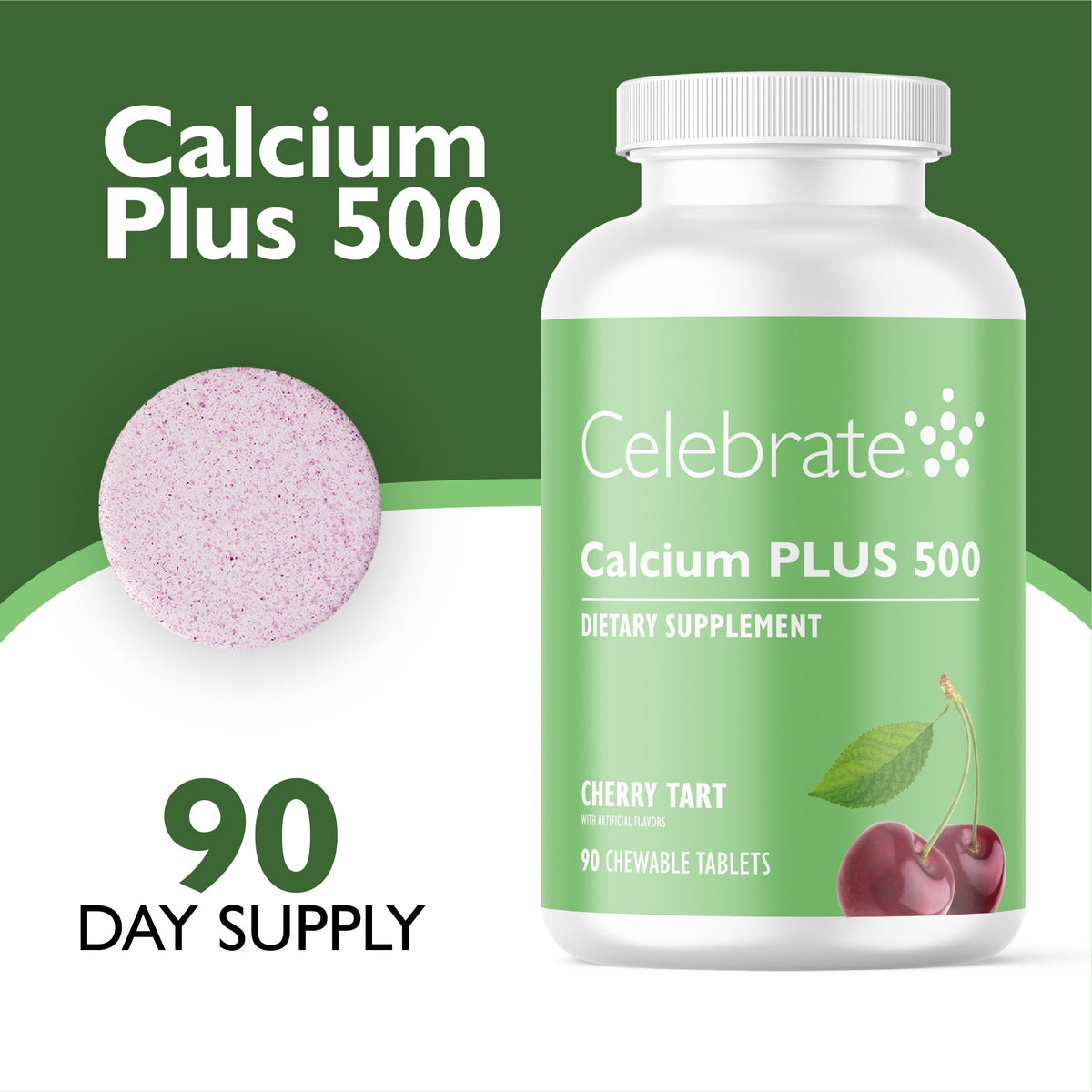Chewable Calcium Citrate, 500mg