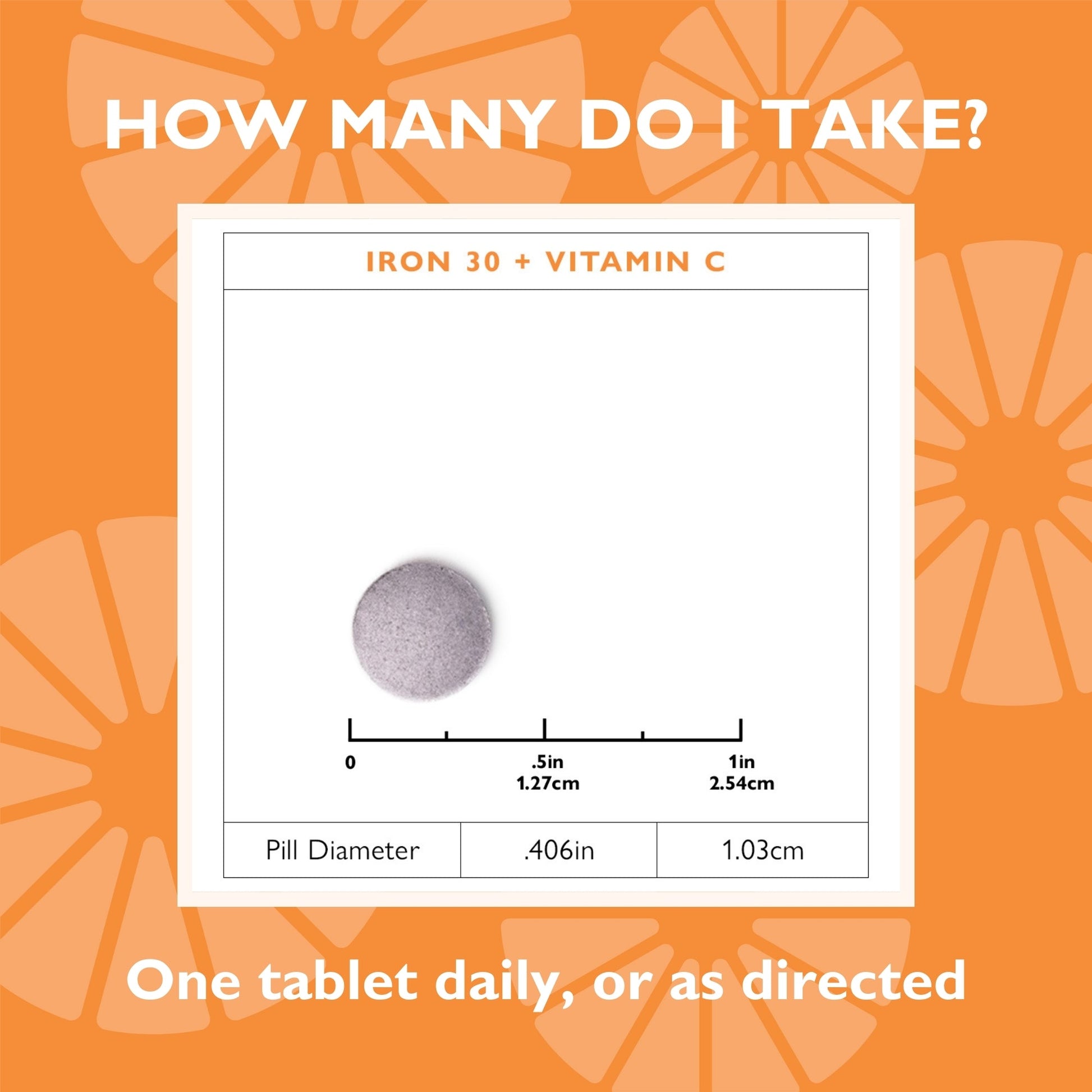 Iron 30 mg + Vitamin C Non-Chewable Tablet - Celebrate Vitamins Celebrate Vitamins
