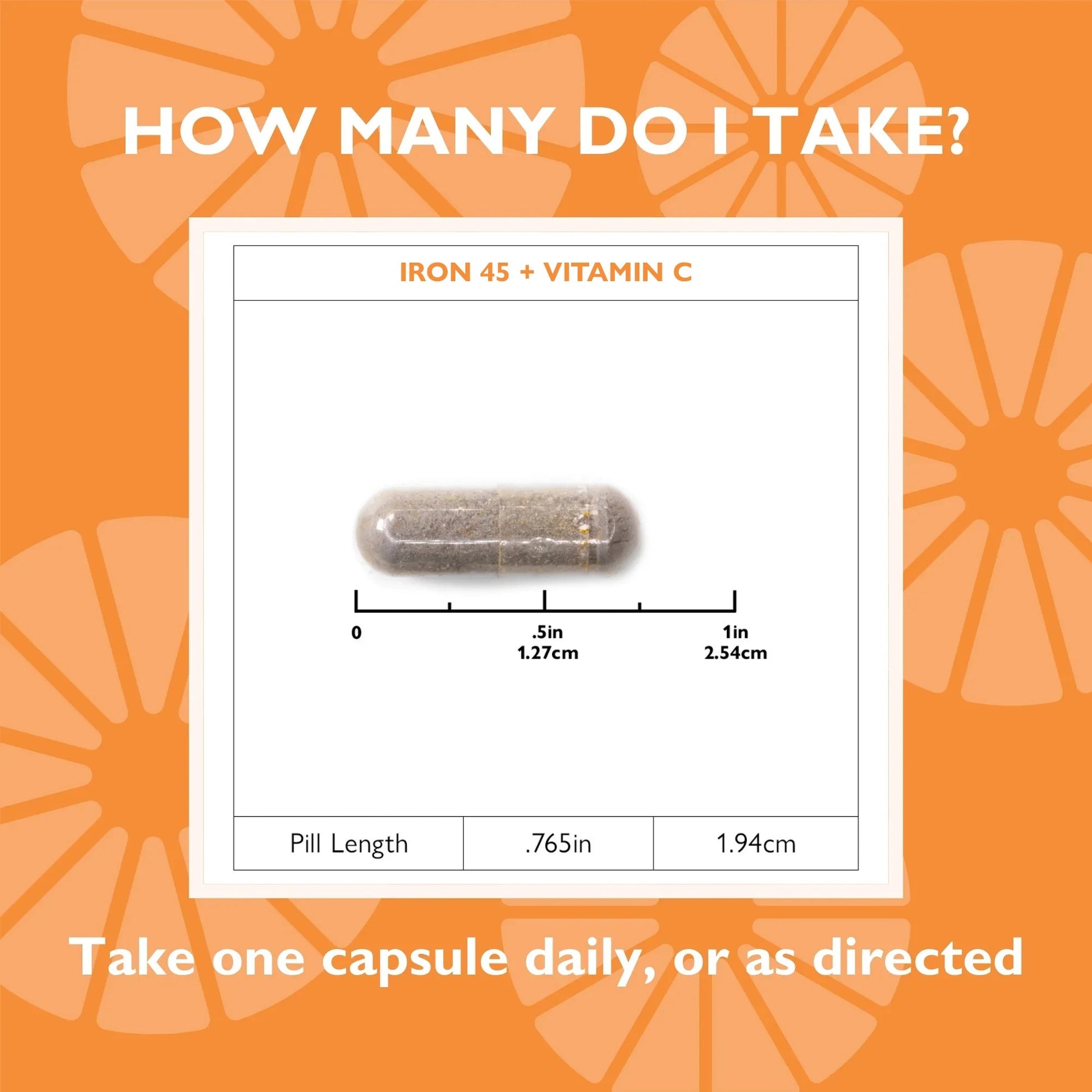 Iron 45 mg + Vitamin C Capsules - Celebrate Vitamins Celebrate Vitamins