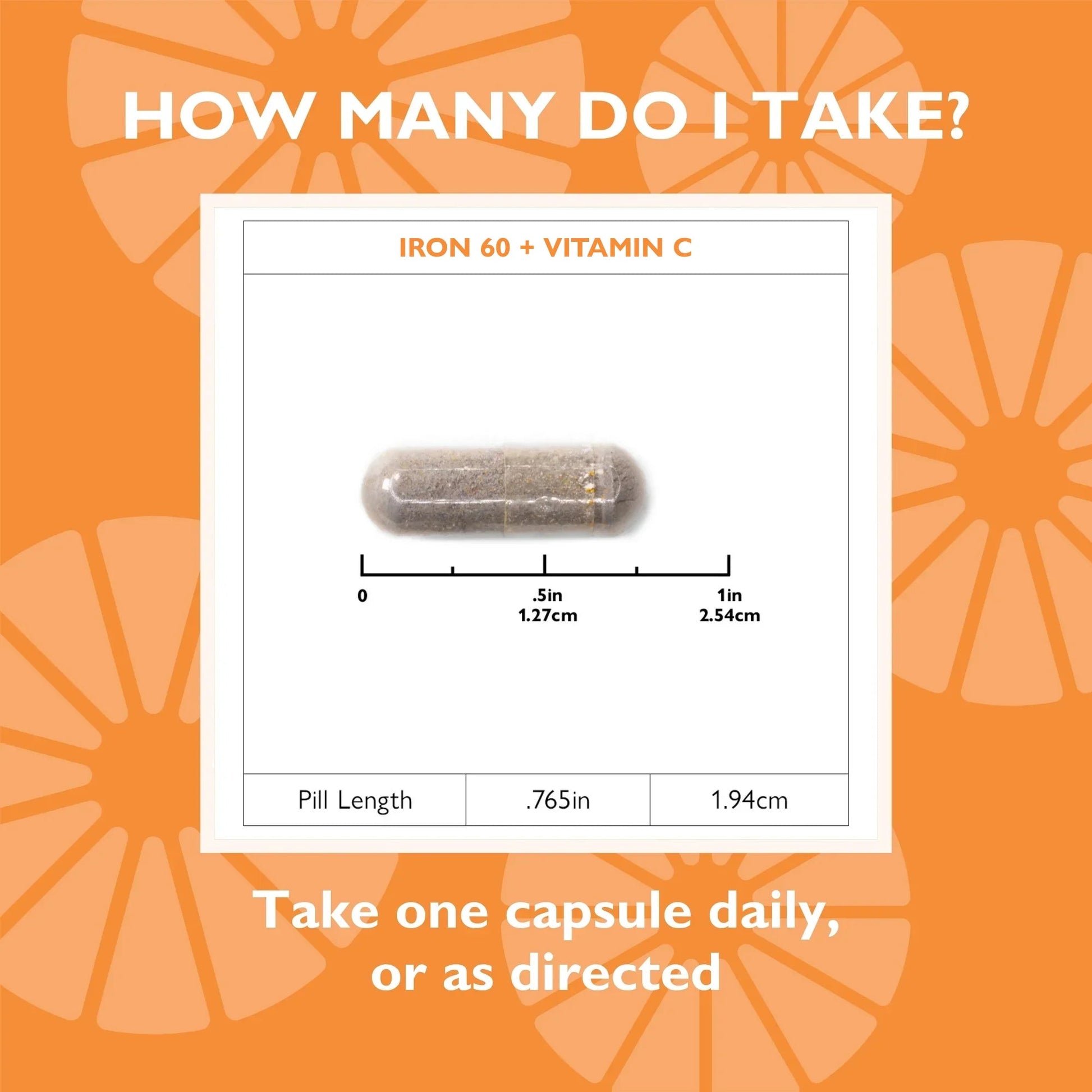 Iron 60 mg + Vitamin C Capsules - Celebrate Vitamins Celebrate Vitamins