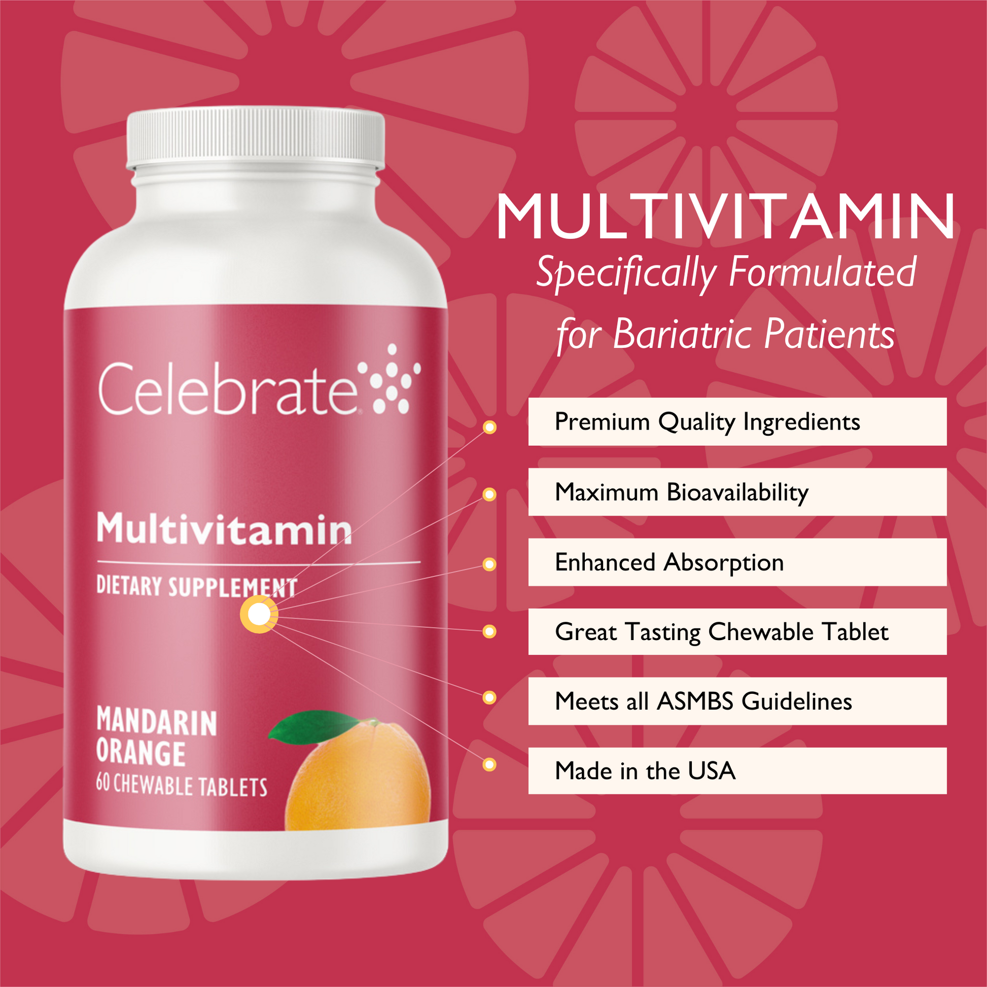 Bariatric Multivitamin Chewable, Iron Free - Celebrate Vitamins Celebrate Vitamins