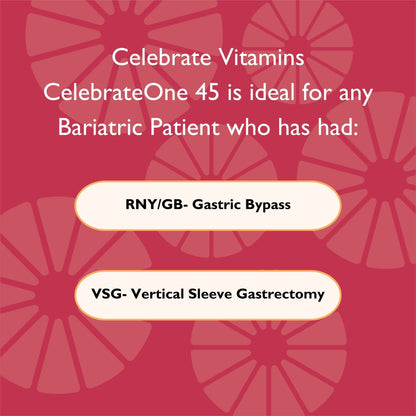 CelebrateONE 45 Once Daily Bariatric Chewable Multivitamin with Iron - Celebrate Vitamins Celebrate Vitamins