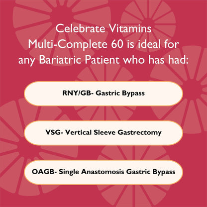 Multi-Complete 60 Bariatric Multivitamin with Iron Capsules - Celebrate Vitamins Celebrate Vitamins