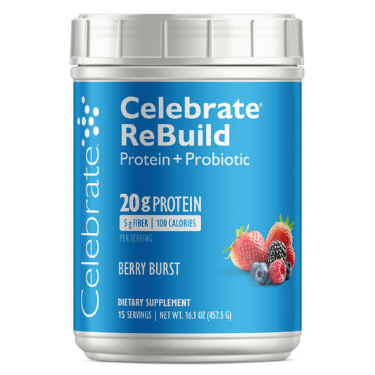 Celebrate® ReBuild Protein + Probiotic Powder - Celebrate Vitamins Celebrate Vitamins