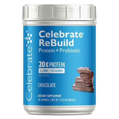 Celebrate® ReBuild Protein + Probiotic Powder - Celebrate Vitamins Celebrate Vitamins