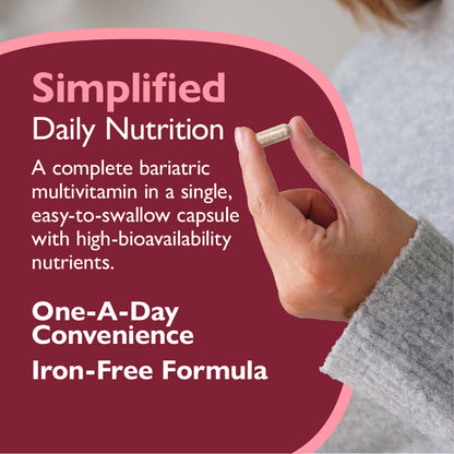 CelebrateONE Bariatric One A Day Multivitamin Capsules, Iron Free