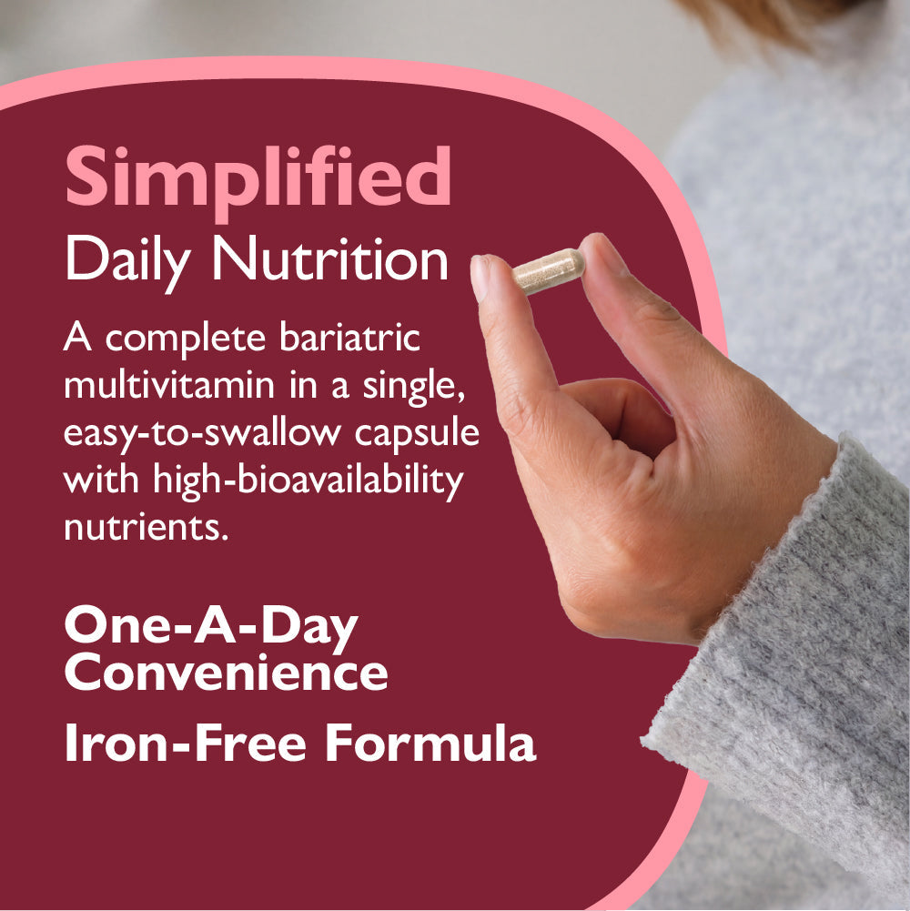 CelebrateONE Bariatric One A Day Multivitamin Capsules, Iron Free