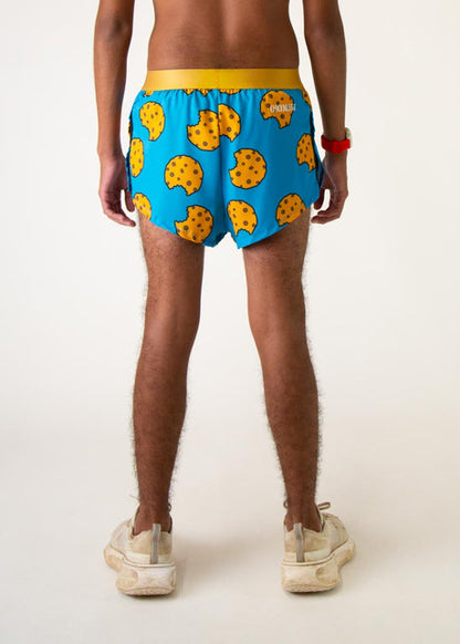 Men's Chocolate Chip Cookies 2" Half Split Shorts - ChicknLegs Triathlete Store