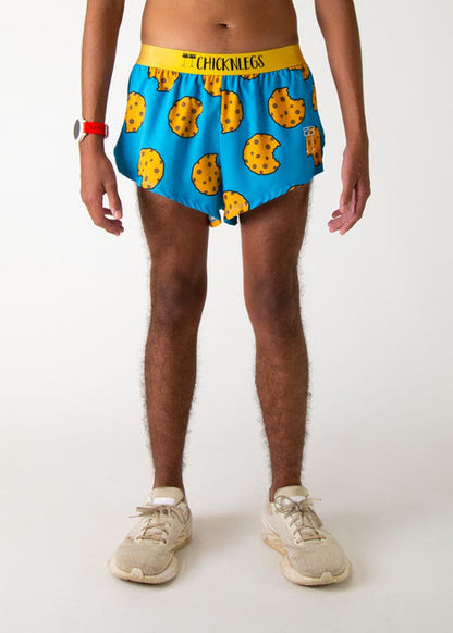 Men's Chocolate Chip Cookies 2" Half Split Shorts - ChicknLegs Triathlete Store