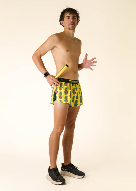 Men's Pineapple Express 2" Half Split Shorts - ChicknLegs