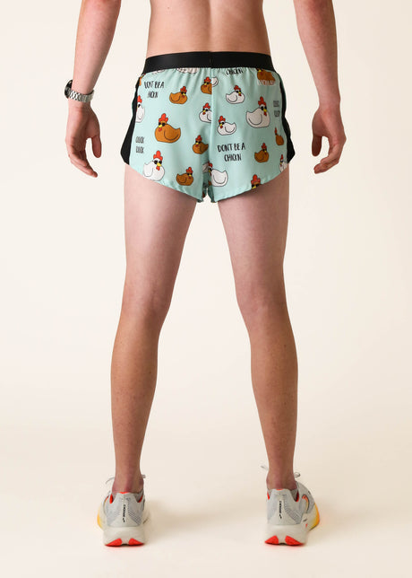 Men's Swaggy Chickens 2" Half Split Shorts - ChicknLegs Triathlete Store