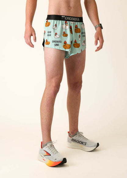 Men's Swaggy Chickens 2" Half Split Shorts - ChicknLegs Triathlete Store
