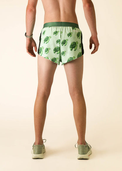 Men's Sea Turtles 2" Half Split Shorts - ChicknLegs Triathlete Store