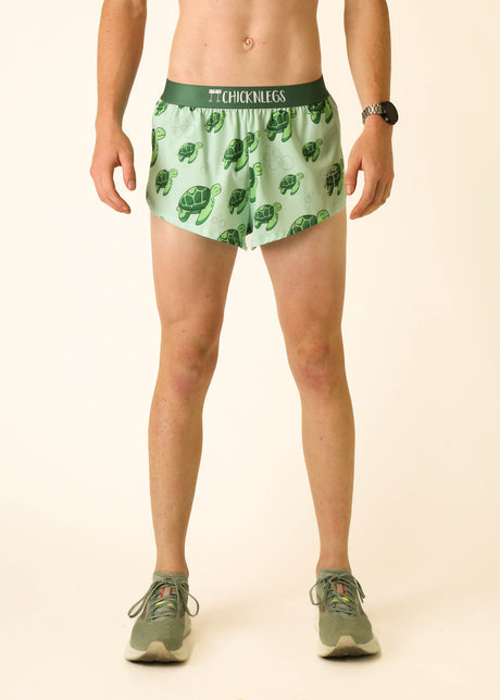 Men's Sea Turtles 2" Half Split Shorts - ChicknLegs Triathlete Store