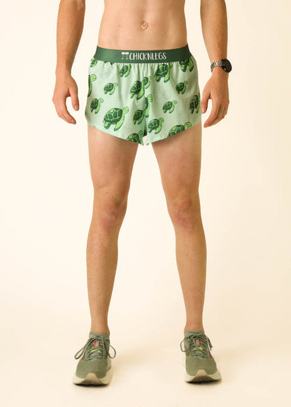 Men's Sea Turtles 2" Half Split Shorts - ChicknLegs Triathlete Store