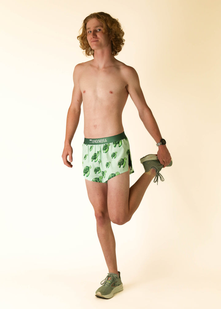 Men's Sea Turtles 2" Half Split Shorts - ChicknLegs Triathlete Store