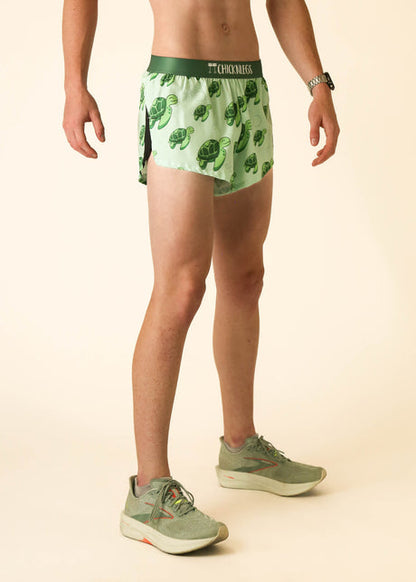 Men's Sea Turtles 2" Half Split Shorts - ChicknLegs Triathlete Store