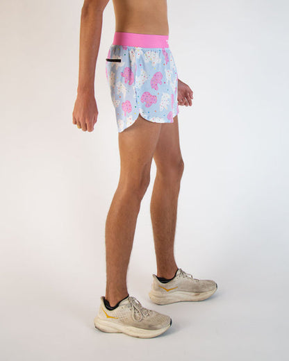 Men's Animal Cookies 4" Half Split Shorts  - ChicknLegs Triathlete Store