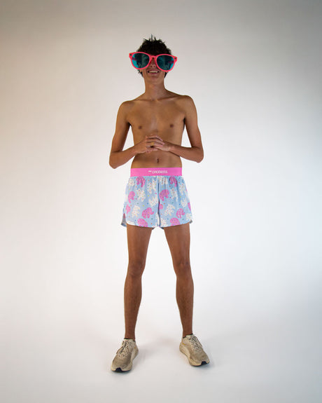 Men's Animal Cookies 4" Half Split Shorts  - ChicknLegs Triathlete Store
