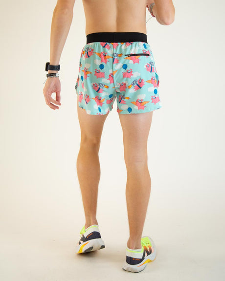 Men's Flying Pigs 4" Half Split Shorts - ChicknLegs Triathlete Store
