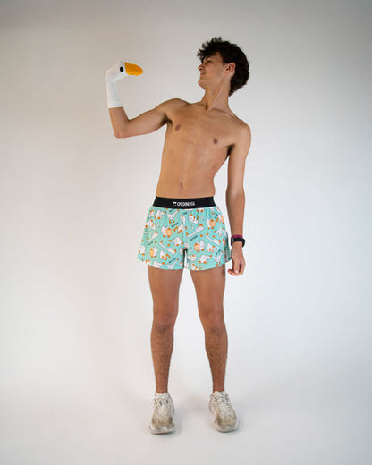 Men's Silly Goose 4" Half Split Shorts - ChicknLegs Triathlete Store