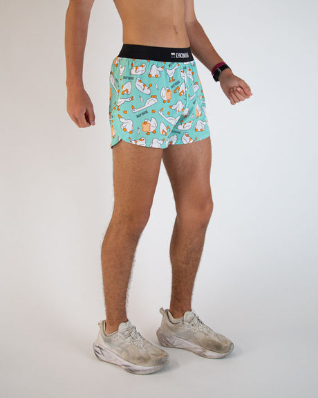 Men's Silly Goose 4" Half Split Shorts - ChicknLegs Triathlete Store
