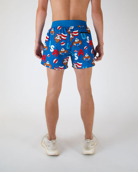 Men's Pool Party 4" Half Split Shorts - ChicknLegs