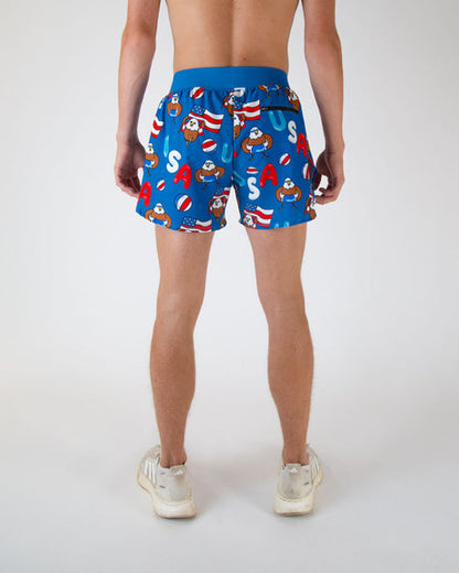 Men's Pool Party 4" Half Split Shorts - ChicknLegs