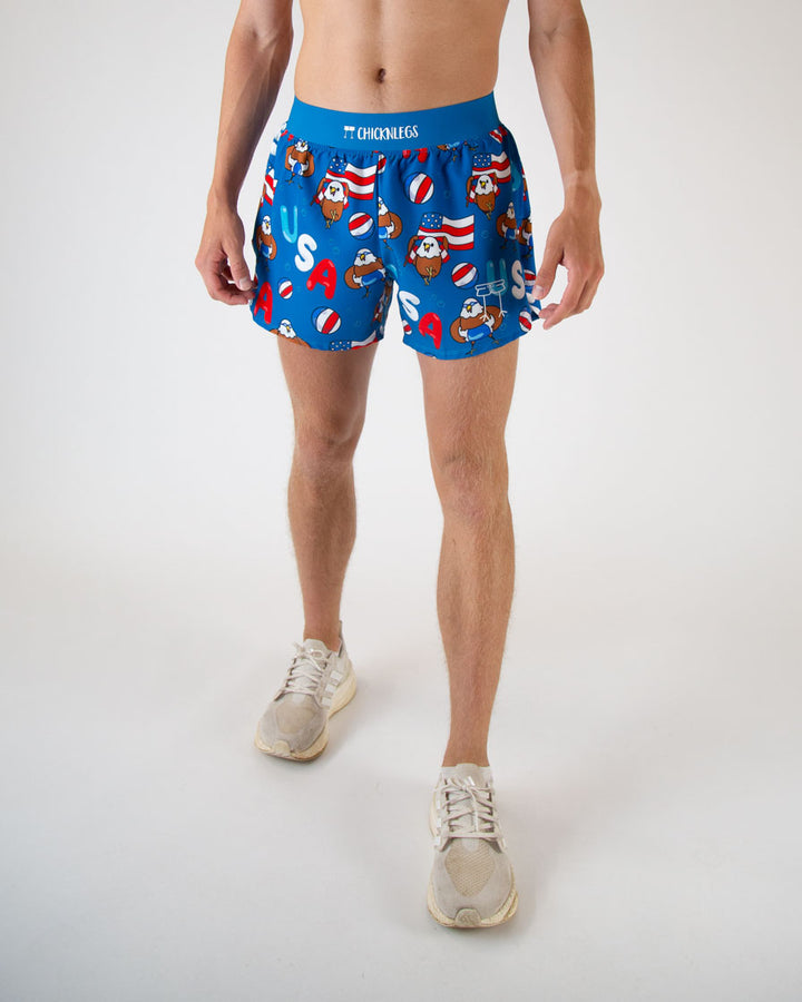 Men's Pool Party 4" Half Split Shorts - ChicknLegs