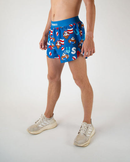 Men's Pool Party 4" Half Split Shorts - ChicknLegs
