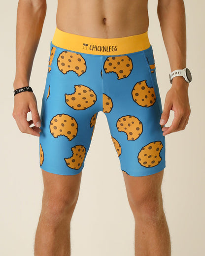 Men's Chocolate Chip Cookies 8" Half Tights - ChicknLegs