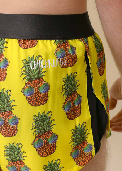 Men's Pineapple Express 2" Half Split Shorts - ChicknLegs