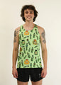 Men's Pickles Performance Singlet (Green) - ChicknLegs