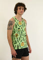 Men's Pickles Performance Singlet (Green) - ChicknLegs