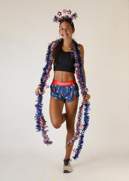 Women's Popsicles 1.5" Split Shorts (XXS, XS, S, M, L, XL) - ChicknLegs Triathlete Store