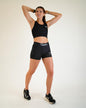 Women's Black 3" 2-Pocket Compression Shorts - ChicknLegs